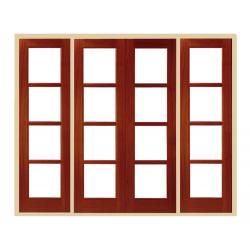 Pattern 70 External Hardwood French Doors with Sidelights